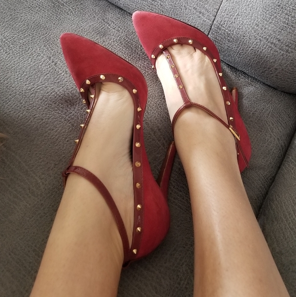 All leather Schutz studded heels - Picture 4 of 15